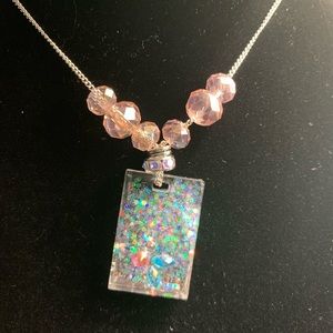 Handcrafted resin necklace